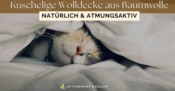 Kuschelige Wolldecke aus Baumwolle – natürlich & atmungsaktiv