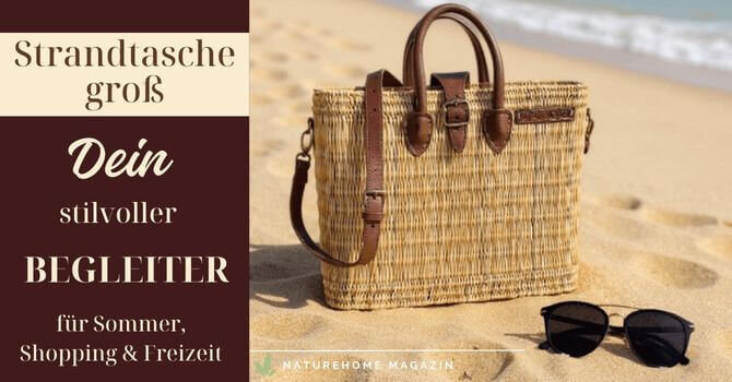 Strandtasche groß – Dein stilvoller Begleiter für Sommer, Shopping & Freizeit -  Strandtasche groß – Nachhaltige Handtaschen für Damen 