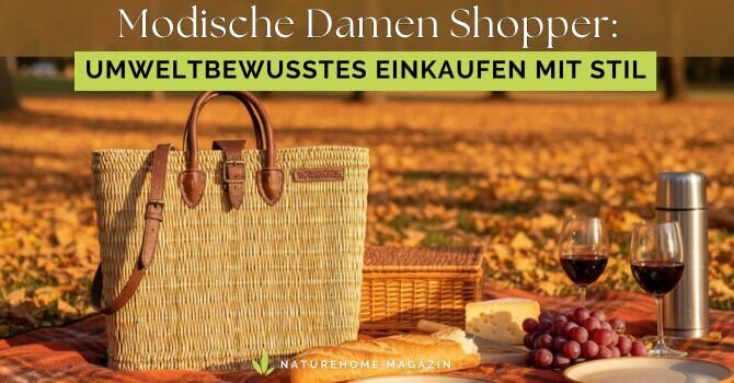 Modische Damen Shopper – Umweltbewusstes Einkaufen mit Stil - Modische Damen Shopper | Nachhaltig & Stilvoll