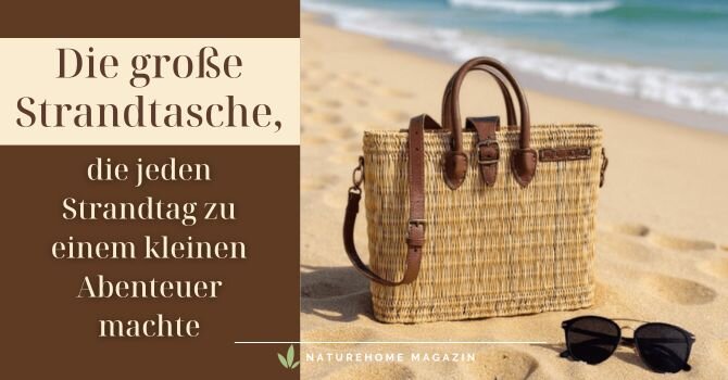 Die große Strandtasche, die jeden Strandtag zu einem kleinen Abenteuer machte - Große Strandtasche XXL 2026 – Natürlich, geräumig, praktisch