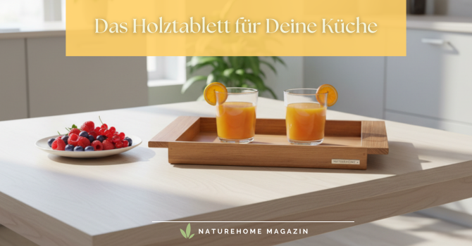 Holztabletts clever einsetzen für Küche, Deko und Gäste - Holztablett clever einsetzen in Küche & als Deko