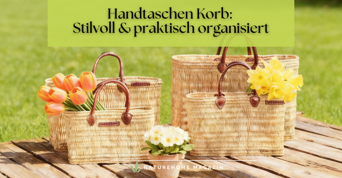 Handtaschen Korb für strukturierte und elegante Aufbewahrung - Handtaschen Korb: Stilvoll & praktisch organisiert