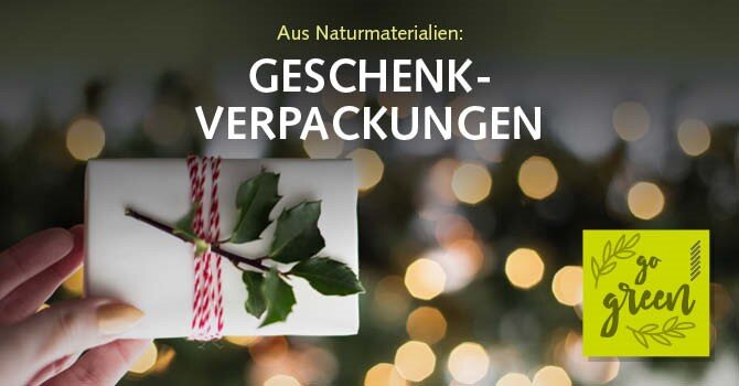 Weihnachtliche Geschenkverpackungen aus Naturmaterialien - 