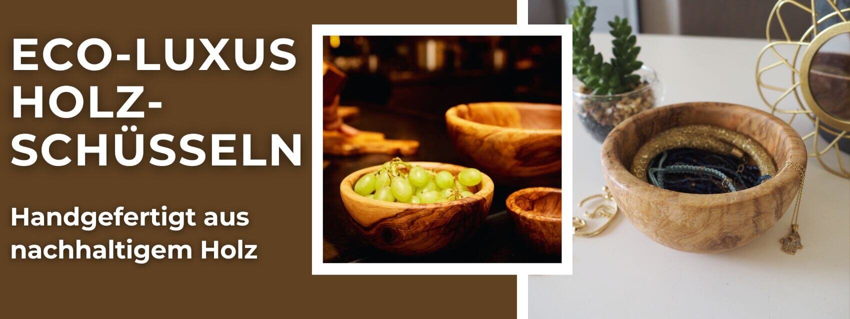 Eco-Luxus Holzschüsseln – Handgefertigt aus nachhaltigem...