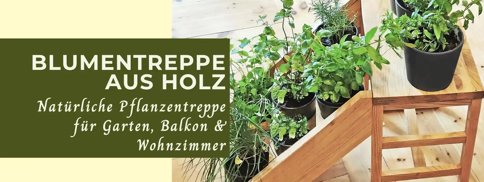 Blumentreppe aus Holz