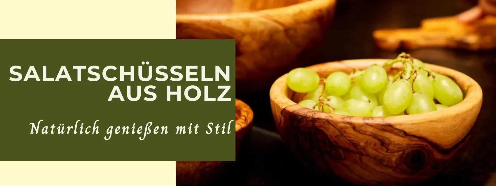 Salatschüsseln aus Holz