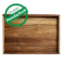 Tablett Holz NH-B Nussbaum, 50 x 35,5 x 7 cm