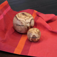Deko Kugel Olivenholz, div. Größen