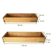 Kerzen-Tablett schmal, div. Holzarten