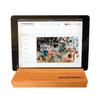 Tablet-Halter Eiche Holz 19,5 x 12,5 x 2,5 cm