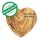Gravurartikel: Schneidebrett Herzform Olivenholz, 17-20 cm mit individueller Gravur