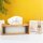 DESIGN Tissue-Box Olivenholz und Glas für Kosmetiktücher