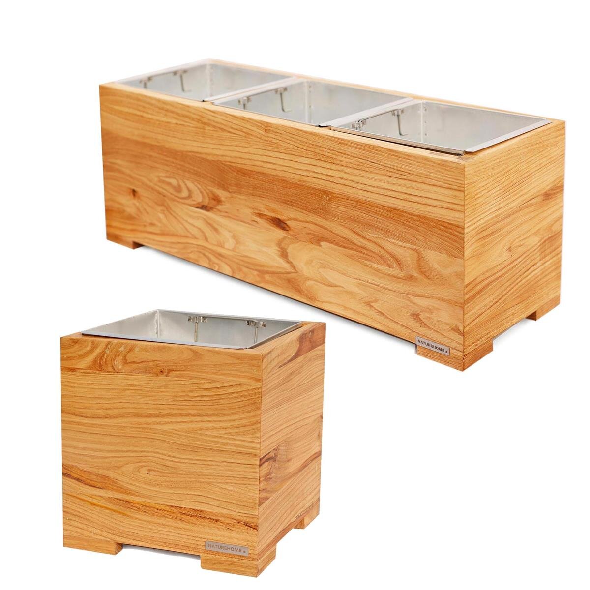 Blumenkasten Holz Kastanie - kologisches Design | NATUREHOME, 24,00