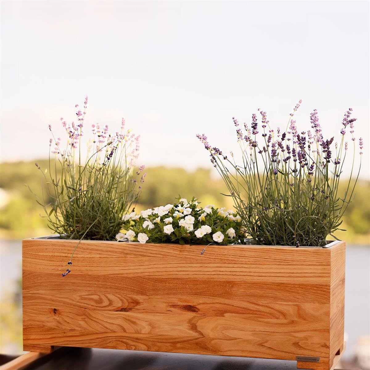 Blumenkasten Holz Kastanie - kologisches Design | NATUREHOME, 24,00
