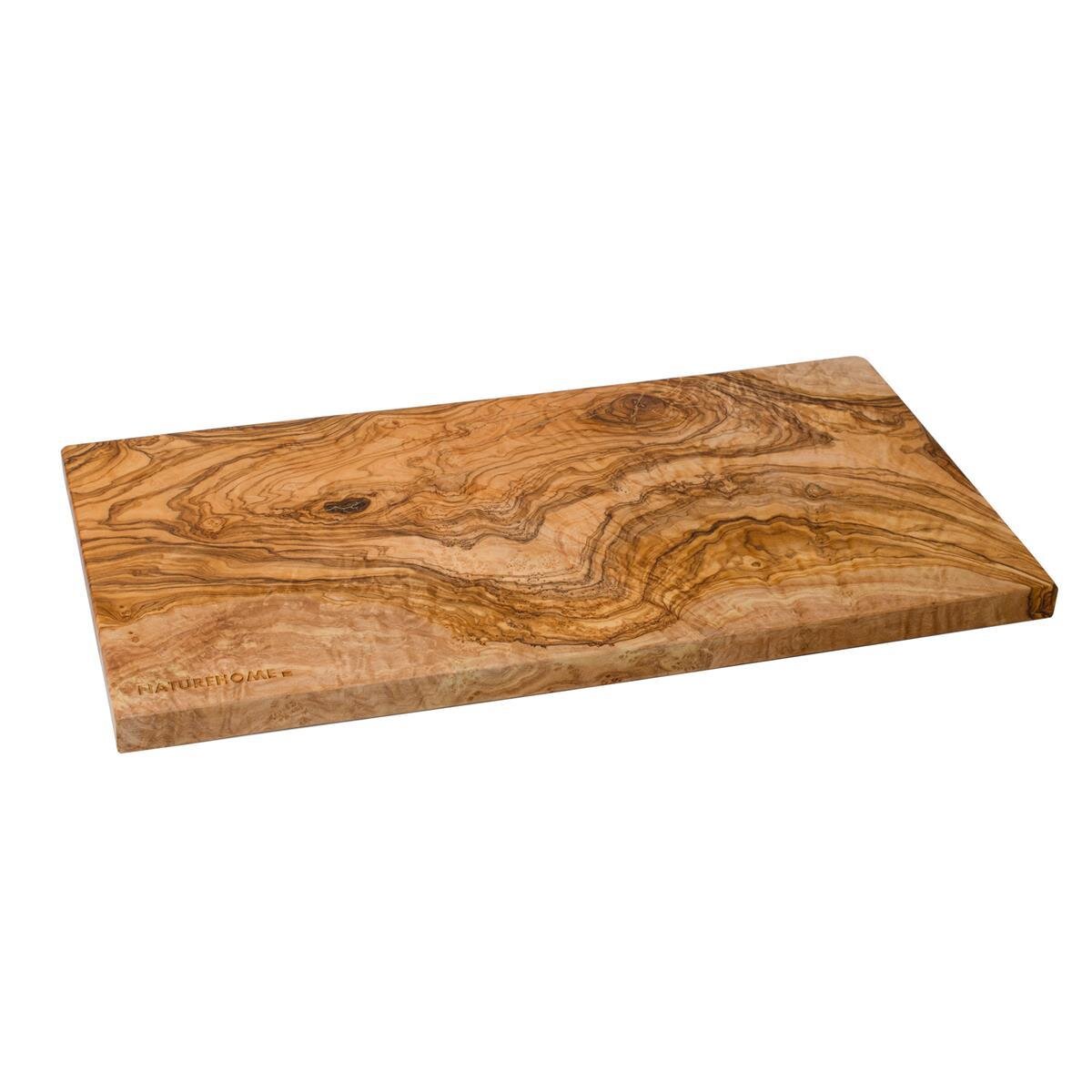 olivenbaum schneidebrett Olivenholz-Schneidebrett mit Saftrille Rechteck Lnge 35 cm  Maison Brmond