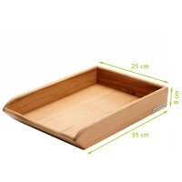 B-Ware CLASSIC Ablage Buche, 35 x 25 x 8 cm