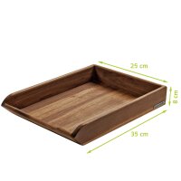 B-Ware CLASSIC Ablage Nussbaum, 35 x 25 x 8 cm