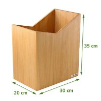 B-Ware SKRIPT Papierkorb Buche, 20 x 35 x 30 cm