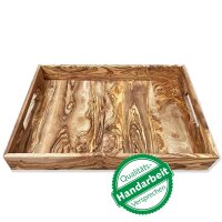 Tablett Holz NH-B  Olivenholz 50 x 35,5 x 7 cm