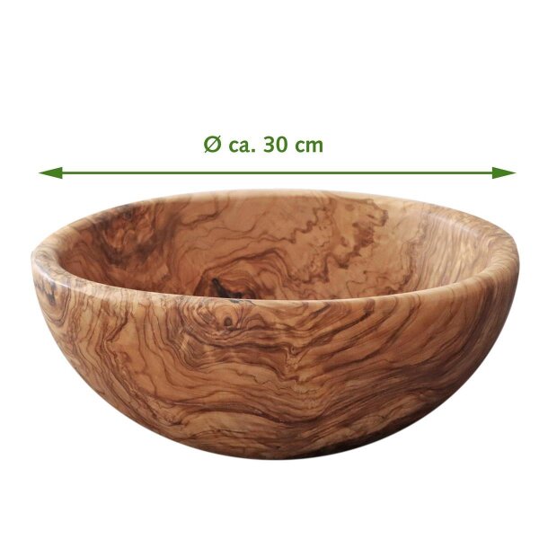 Olivenholz Schale 30cm - Ökologisches Design
