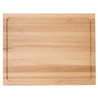 B-Ware Schneidebrett mit Saftrille Buche beidseitig, 50 x 40 x 4 cm