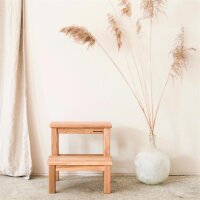 B-Ware ECO Tritthocker Holz Eiche geölt 40 x 40 x 40 cm
