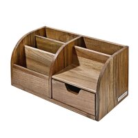 B-Ware CLASSIC Office Butler Schreibtisch-Organizer Nussbaum