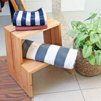 B-Ware DESIGN Tritthocker Hocker Buche 46 x 38 x 46 cm