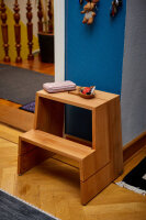 B-Ware DESIGN Tritthocker Hocker Buche 46 x 38 x 46 cm
