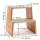 B-Ware DESIGN Tritthocker Hocker Buche 46 x 38 x 46 cm