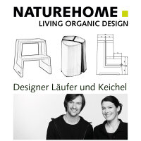 B-Ware DESIGN Tritthocker Hocker Nussbaum 46 x 38 x 46 cm