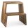 B-Ware DESIGN Tritthocker Hocker Nussbaum 46 x 38 x 46 cm