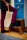 B-Ware DESIGN Tritthocker Hocker Nussbaum 46 x 38 x 46 cm