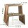 B-Ware DESIGN Tritthocker Hocker Nussbaum 46 x 38 x 46 cm