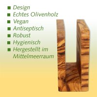 Serviettenhalter Olivenholz, 1-fach 16 x 10 cm