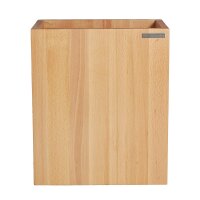 CLASSIC Papierkorb Buche natur geölt 30 x 20 x 35 cm