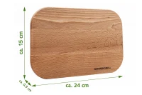 4er Frühstücksbrettchen Buche massiv – Made in Germany | NATUREHOME