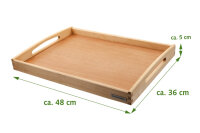 NH-A Holztablett Buche 48 x 36 x 5 cm