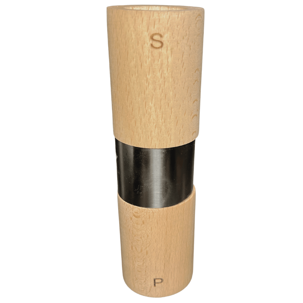 Salz- Und Pfeffermühlen Set Aus Buchenholz – 21 Cm Hoch, Keramikmahlwerk, Einstellbar, Nachfüllbar