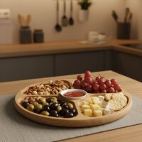 Snack-Rad Buchenholz drehbar