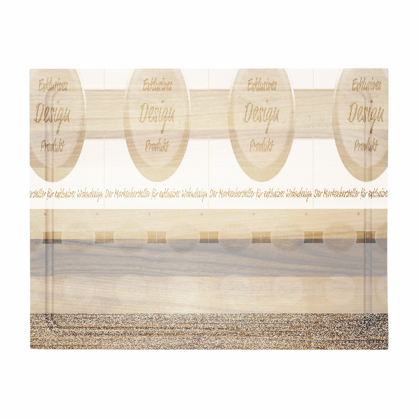 Schneidebrett mit Saftrille Nussbaum einseitig 50 x 40 x 4 cm