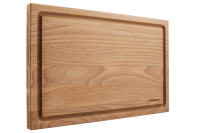 Schneidebrett mit Saftrille Buche einseitig, 40 x 25 x 2 cm mit individueller Gravur