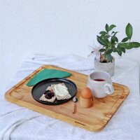 B-Ware NH-C Tablett LE CAFE Olivenholz 50 x 35 cm