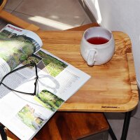 B-Ware NH-C Tablett LE CAFE Olivenholz 50 x 35 cm