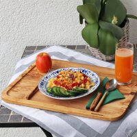 B-Ware NH-C Tablett LE CAFE Olivenholz 50 x 35 cm