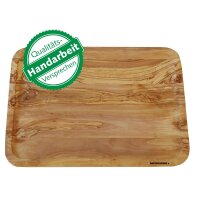 B-Ware NH-C Tablett LE CAFE Olivenholz 50 x 35 cm