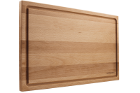 Schneidebrett mit Saftrille Buche einseitig, 50 x 30 x 2 cm mit individueller Gravur