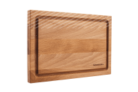 Schneidebrett mit Saftrille Buche einseitig, 30 x 20 x 2 cm mit individueller Gravur