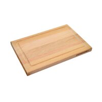 Schneidebrett mit Saftrille Buche einseitig, 30 x 20 x 2...