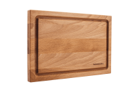 Schneidebrett mit Saftrille Buche einseitig, 30 x 20 x 1,5 cm Textgravur mit bis zu 60 Zeichen